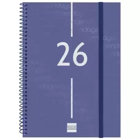 742031026 FINOCAM AGENDA ESPIRAL YEAR E10-155X212MM SVV TAPA PP AZUL 2026