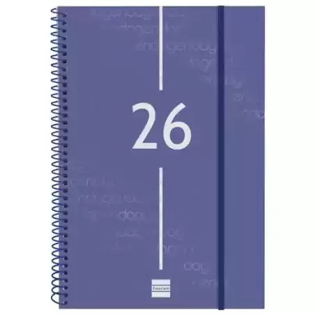 742061026 FINOCAM AGENDA ESPIRAL YEAR E11-165X242MM SVV TAPA PP AZUL 2026