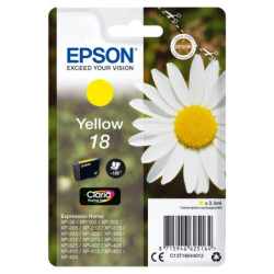 C13T18044012 Epson Expression Home XP-102/205/305/405 Cartucho Amarillo nº18