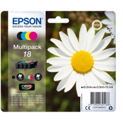 C13T18064012 Epson Expression Home XP-102/205/305/405 MultiPack 4 Cartuchos (K