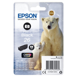 C13T26114022 Epson Claria Premium Cartucho foto negro 26 (Blister + Alarma acustico/Radiofrecuencia)