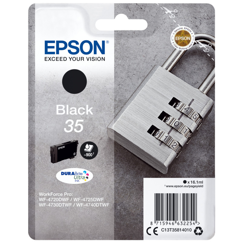 C13T35814020 EPSON Singlepack Black 35 DURABrite Ultra Ink