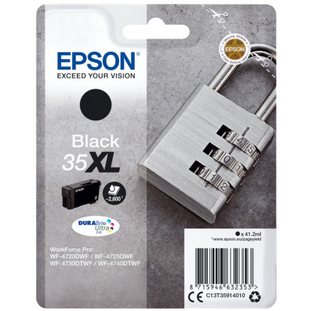 C13T35914020 EPSON Singlepack Black 35XL DURABrite Ultra Ink