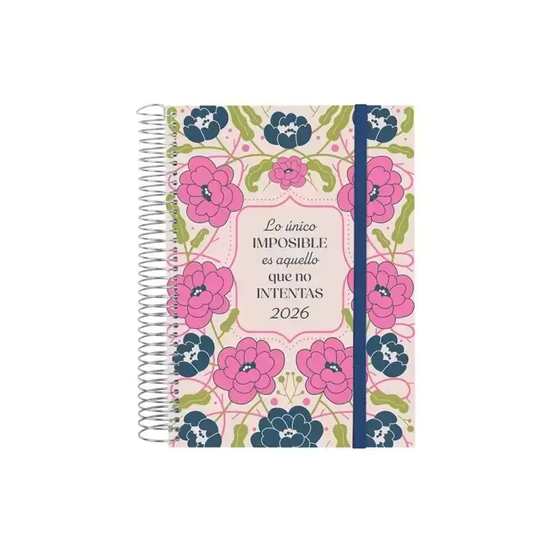 742312526 FINOCAM AGENDA ESPIRAL DESIGN COLLECTION E10-155X212MM 1DP TAPA PP IMPOSIBLE 2026