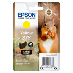 C13T37844020 EPSON Singlepack Yellow 378 Claria Photo HD Ink con RF