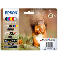 C13T379D4010 EPSON Multipack 6-colours 378XL / 478XL Claria Photo HD Ink