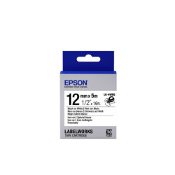 C53S654024 EPSON Cartucho de etiquetas Iron on LK-4WBQ Black/White 12mm (5m)