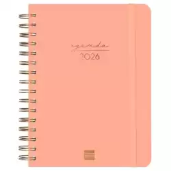 762040526 FINOCAM AGENDA ESPIRAL ALMA E10-155X212MM 1DP TAPA DURA CORAL 2026