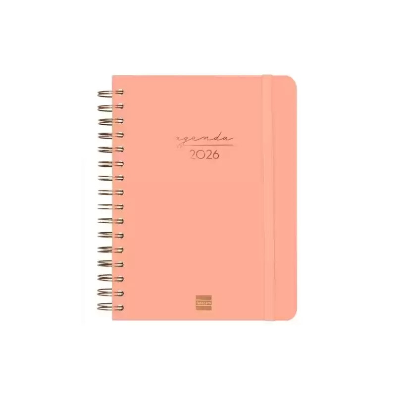 762040526 FINOCAM AGENDA ESPIRAL ALMA E10-155X212MM 1DP TAPA DURA CORAL 2026