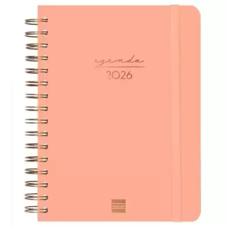 762040526 FINOCAM AGENDA ESPIRAL ALMA E10-155X212MM 1DP TAPA DURA CORAL 2026