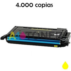 Toner alternativo con CLP600Y sustituye al toner original  CLP600Y