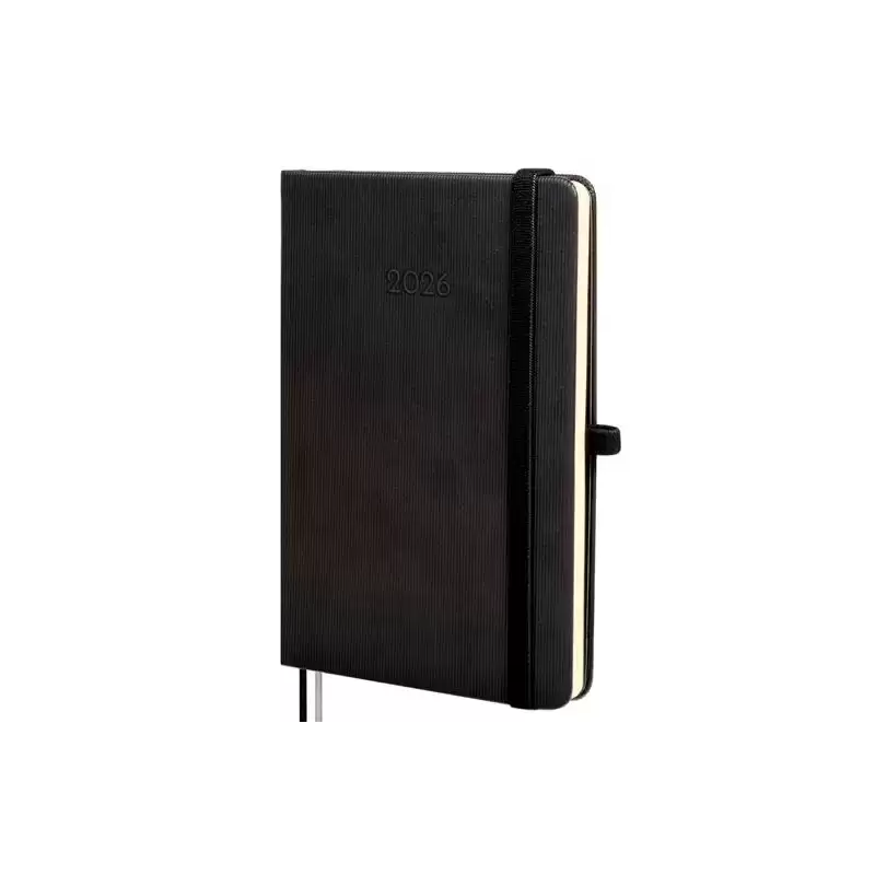 881746026 FINOCAM AGENDA MÍNIMAL TEXTURA M4-118X168MM SVH TAPA DURA NEGRO 2026