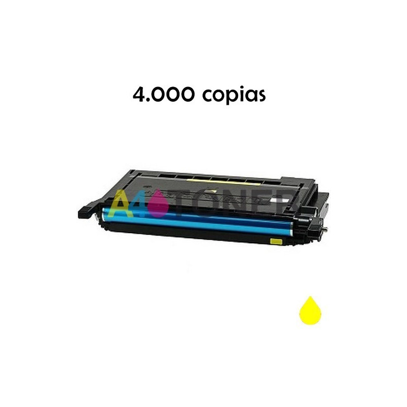 Toner alternativo con CLP600Y sustituye al toner original  CLP600Y