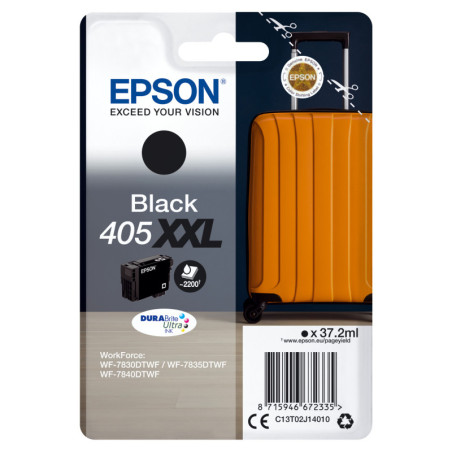 C13T02J14020 EPSON Singlepack Black 405XXL DURABrite Ultra Ink