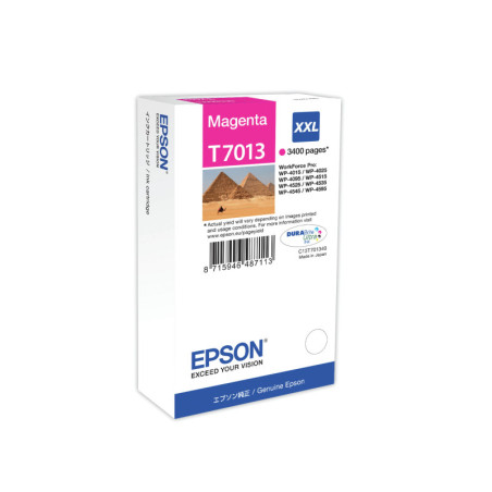 C13T70134010 Epson WP-4000/4500 Cartucho Magenta Capacidad Superior 3.400 paginas