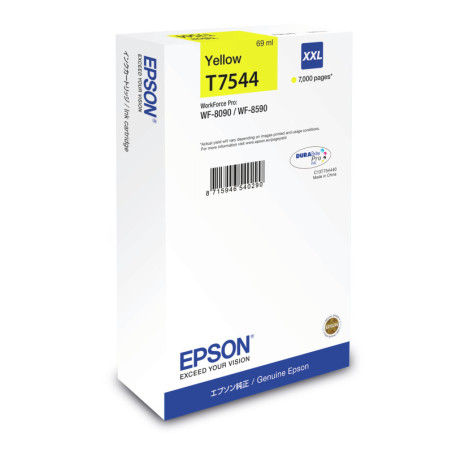 C13T754440 EPSON Cartucho Amarillo XXL 7000p WF-8x90