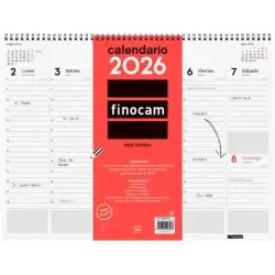 780260026 FINOCAM VADE CALENDARIO ESPIRAL SOBREMESA 420X310MM SVV NEUTRO 2026