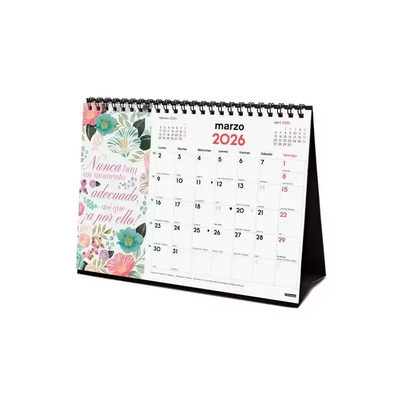 780324926 FINOCAM CALENDARIO DE SOBREMESA PARA ESCRIBIR S-210X150MM MV IMÁGENES FRASES MOTIVADORAS 2026