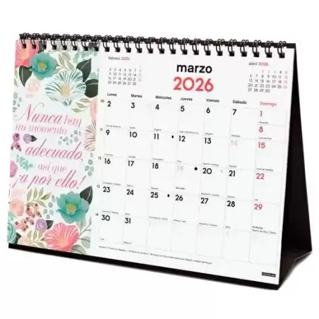 780324926 FINOCAM CALENDARIO DE SOBREMESA PARA ESCRIBIR S-210X150MM MV IMÁGENES FRASES MOTIVADORAS 2026