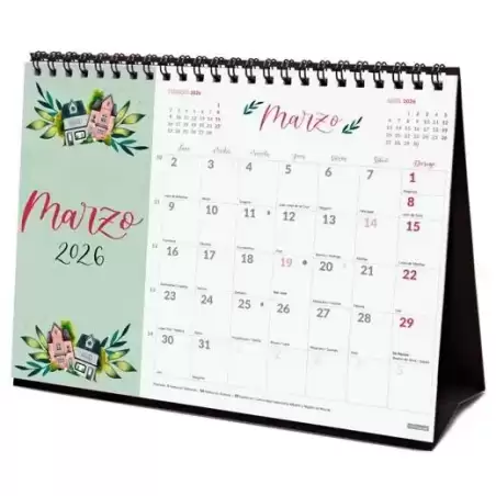 780325426 FINOCAM CALENDARIO DE SOBREMESA PARA ESCRIBIR S-210X150MM MV IMÁGENES THE FLOWER JOURNAL 2026