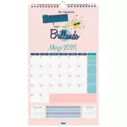 785120026 FINOCAM CALENDARIO DE PARED BASIC 210X360MM MV TALKUAL ICÓNICO 2026