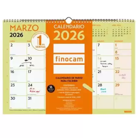 787240126 FINOCAM CALENDARIO DE PARED PARA ESCRIBIR A3-420X297MM MV GRAFIK 2026