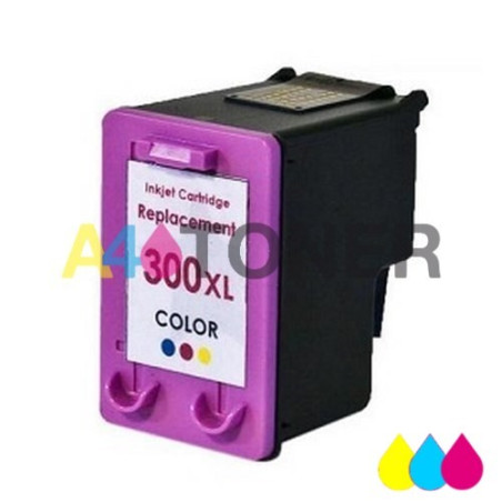 HP 300XL TRI Color Cartucho de tinta reciclado