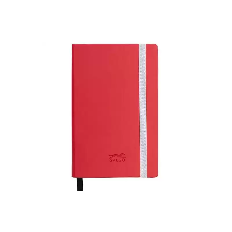 16270751 GALGO CUADERNO DE NOTAS GALGO A6 80H LISO TAPA DURA ROJO