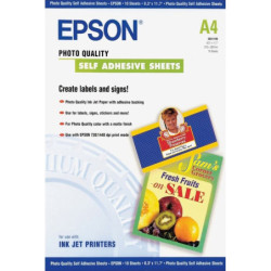 C13S041106 Epson Papel Autoadhesivo Especial HQ. A4