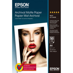 C13S041342 Epson Papel Mate Larga Duracion (Archival Matte Paper) A4