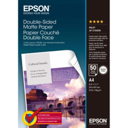 C13S041569 Epson Papel Mate Doble Cara (Double Sidez Matte Paper) A4