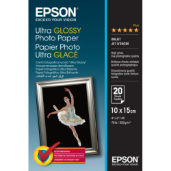 C13S041926 Epson Papel Ultra Glossy Photo Paper 10x15cm (20hojas)