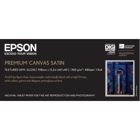 C13S041848 Epson GF Papel Premium Canvas Satin