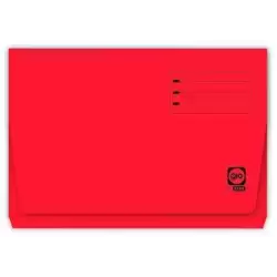 400040684 GIO SUBCARPETA CON BOLSA Y SOLAPA ROJO INTENSO CARTULINA FOLIO 320GR -25U-