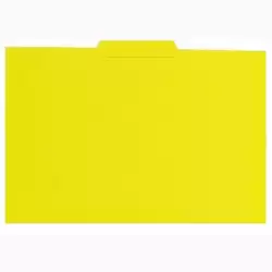 400040696 GIO SUBCARPETA CON PESTAÑA CENTRAL FOLIO CARTULINA 250GR AMARILLO INTENSO -50U-