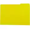 400040697 GIO SUBCARPETA CON PESTAÑA LATERAL DERECHA FOLIO CARTULINA 250GR AMARILLO INTENSO -50U-