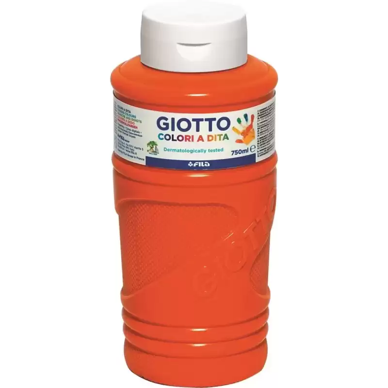 F472905 GIOTTO PINTURA DE DEDOS DE 750 ML COLOR NARANJA