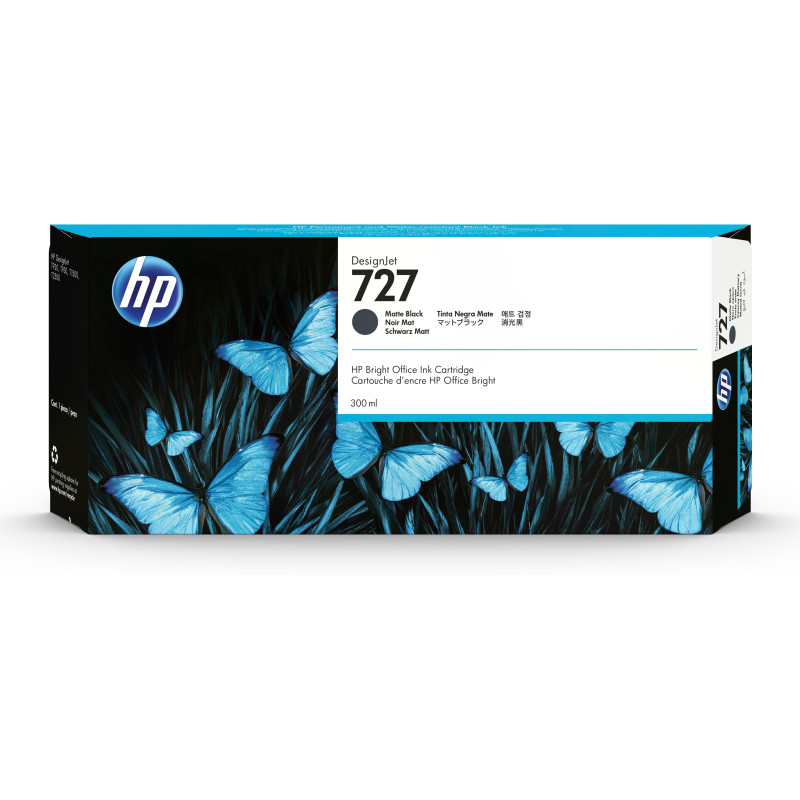 C1Q12A HP Designjet T920/T1500 Nº727 Cartucho Negro Mate superAlta