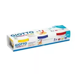 F530300 GIOTTO PINTURA DE DEDOS DE 100 ML COLORES ESTUCHE DE 3 BOTES