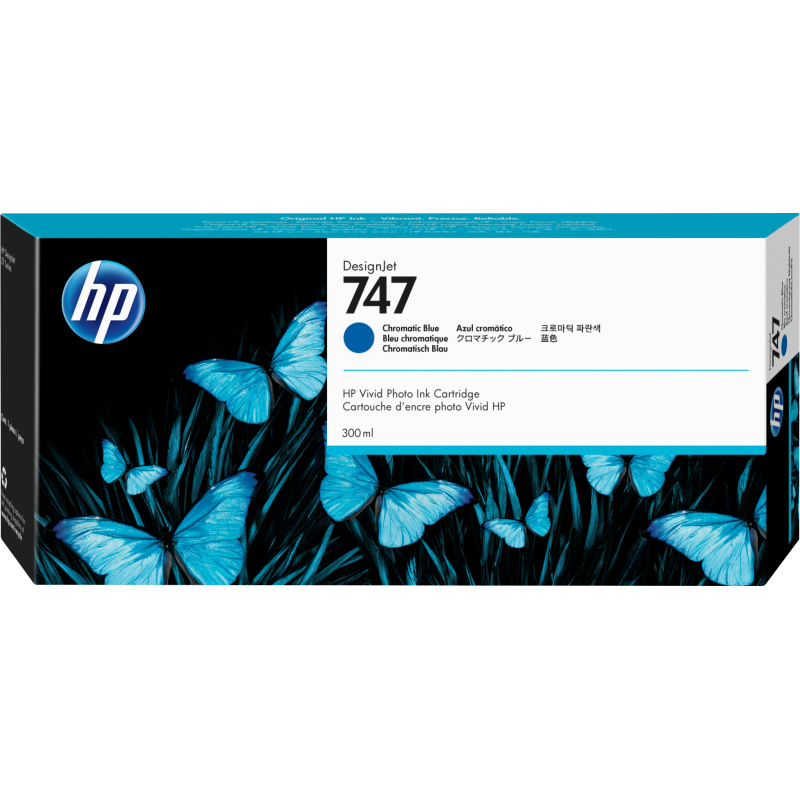 P2V85A HP nº747 300-ml Chromatic Blue Ink Cartridge