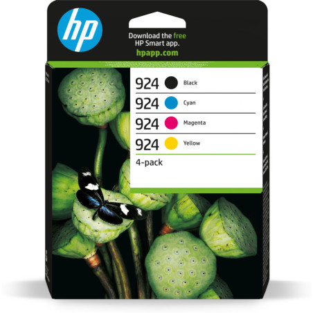 6C3Z1NE HP 924 PACK 4 COLORES CMYK