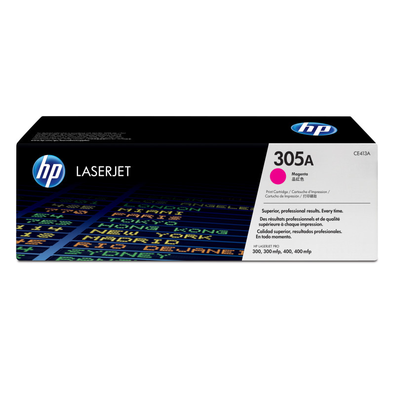 CE413A HP Color Laserjet Pro 300/400 Toner Magenta 305A