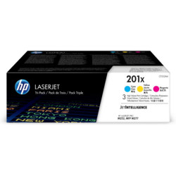 CF253XM HP Laserjet Pro M252n 201X Pack 3 Toner Alta Capacidad Cyan/Magenta/Yellow