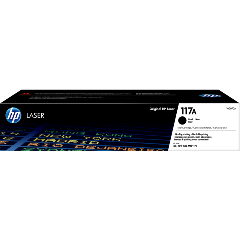 W2070A HP Cartucho de toner Original Laser Laser 150A/178/179Fnw 117A negro (W2070A)