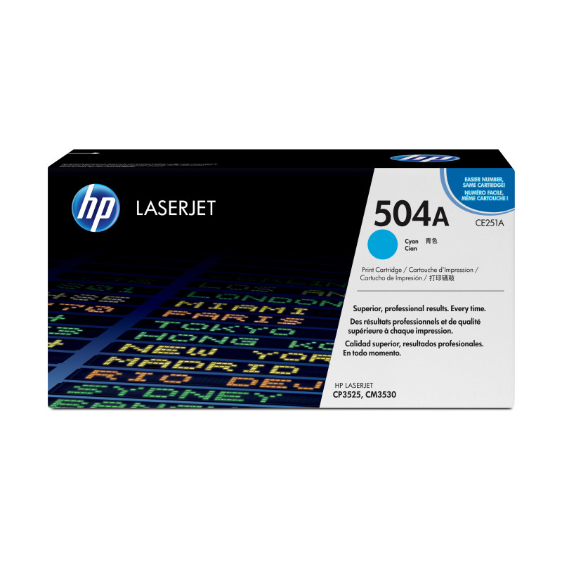 CE251A HP Laserjet CP3525 Toner Cian (7.000 paginas)504A