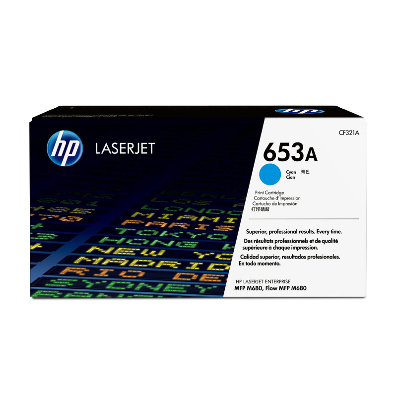 CF321A HP LaserJet Enterprise Flow MFP M680f 653A Toner Cian