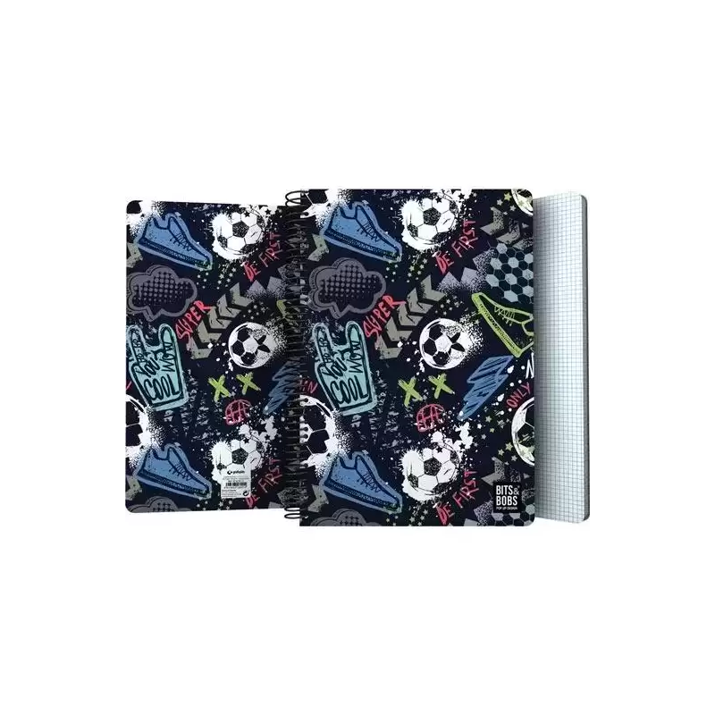 16502217 GRAFOPLÁS CUADERNO ESPIRAL FOLIO 80H 4X4MM 90GR TAPA PP BITS&BOBS MATCH