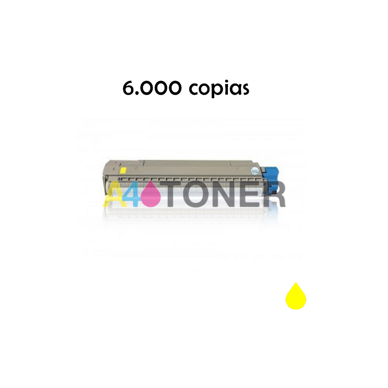 Toner OKI C8600 / C8800 amarillo alternativo