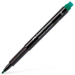 152563 FABER CASTELL ROTULADOR PERMANENTE MULTIFUNCIONAL MULTIMARK M CON GOMA INTEGRADA VERDE