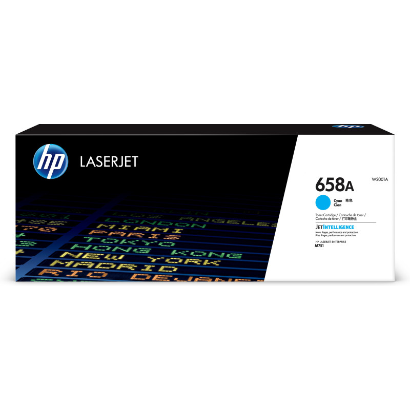 W2001A HP LaserJet Enterprise M751 Toner Cian 658A